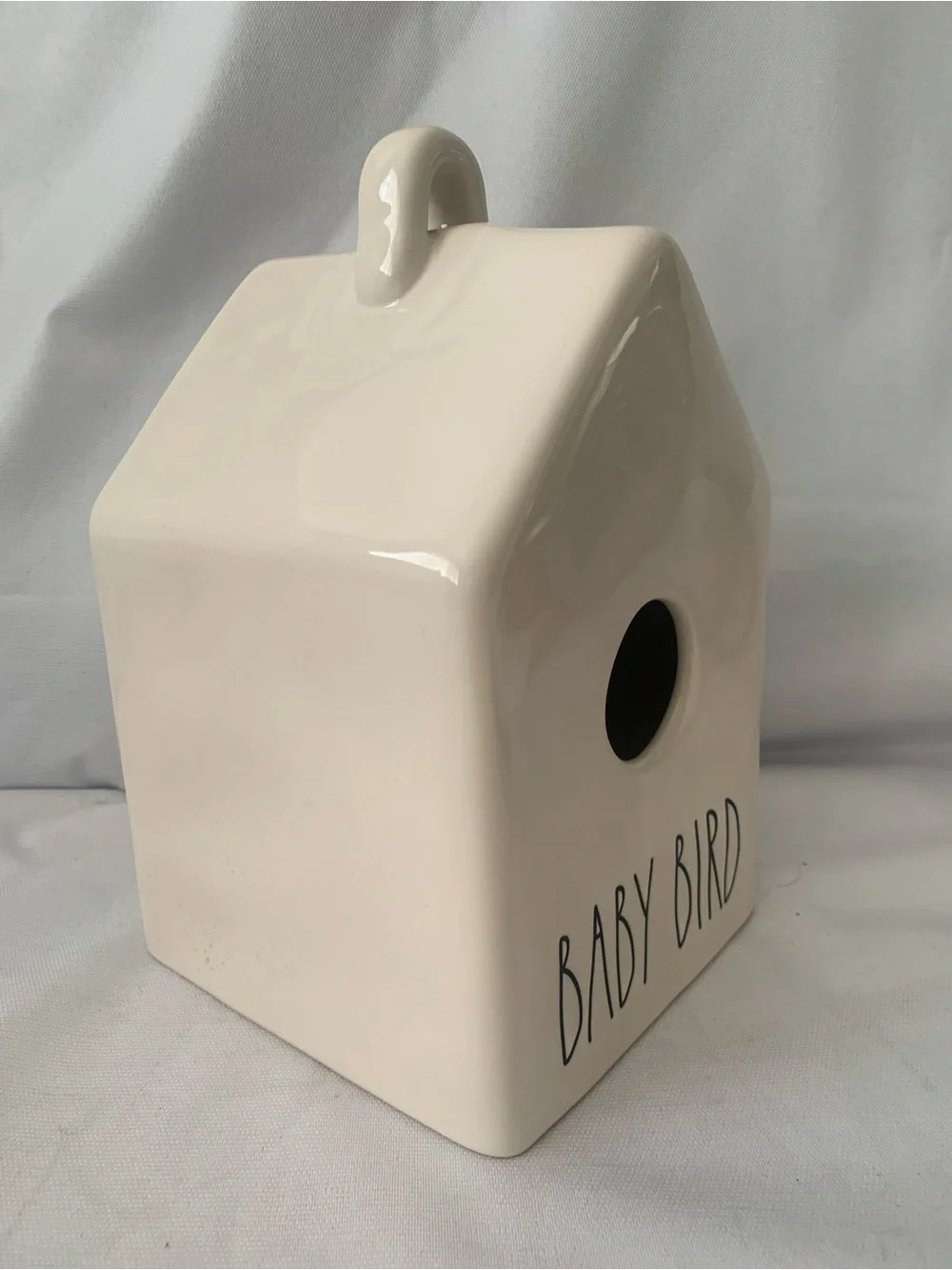 RAE DUNN Artisan Collection By Magenta Ceramic White Bird House 